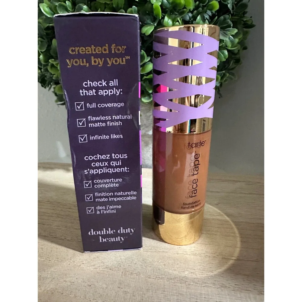 Tarte Face Tape Foundation Double Duty Beauty 58H Rich Honey 1.01‎ fl oz